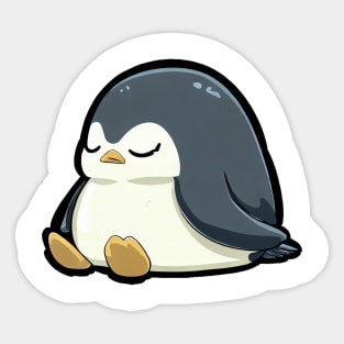 Sleeping Penguin Sticker